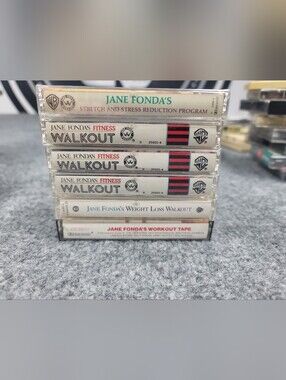 Vintage Lot Of Jane Fonda Fitness Cassettes Lot Of 6